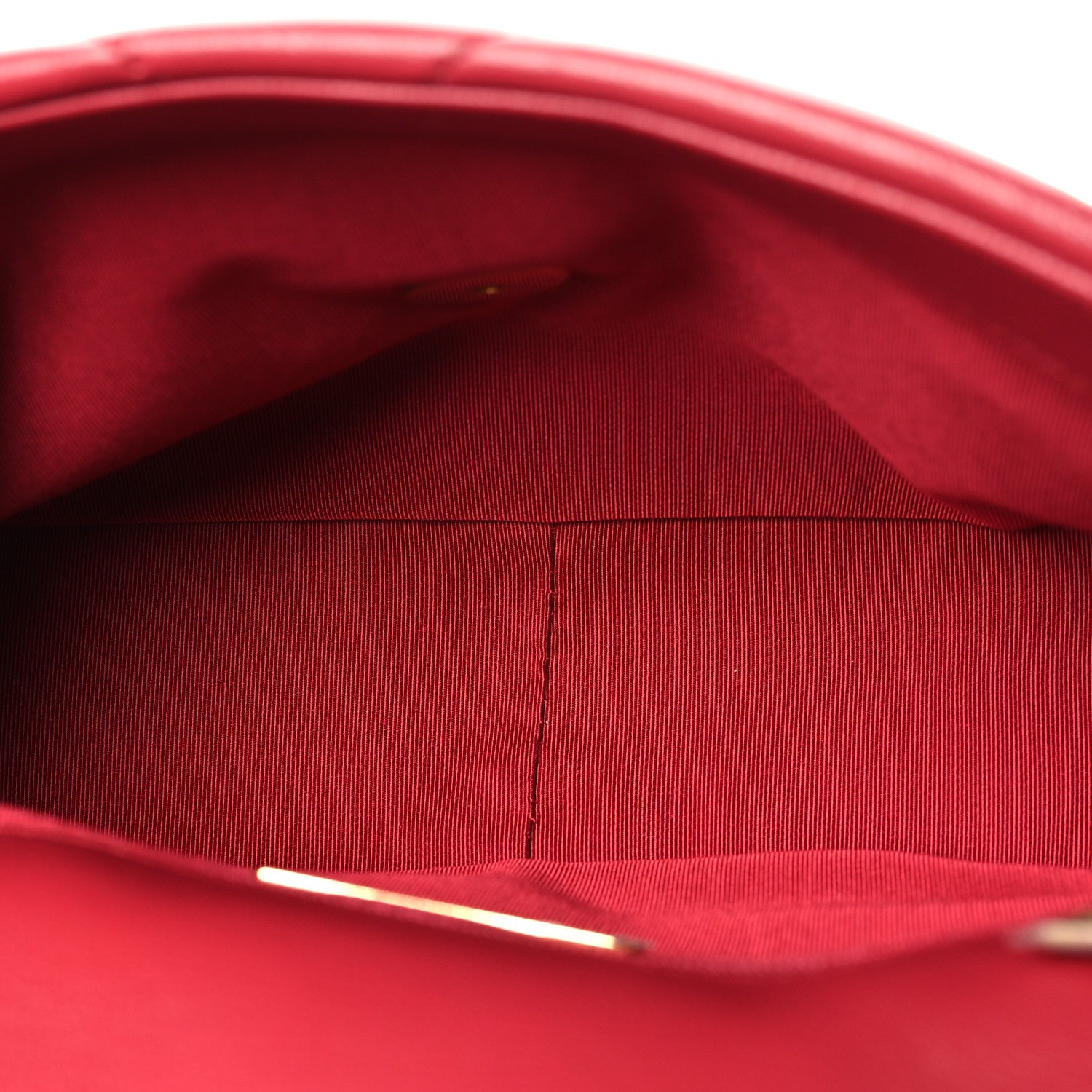 Chanel Lambskin Quilted Medium Chanel 19 Flap Red 5 of 10