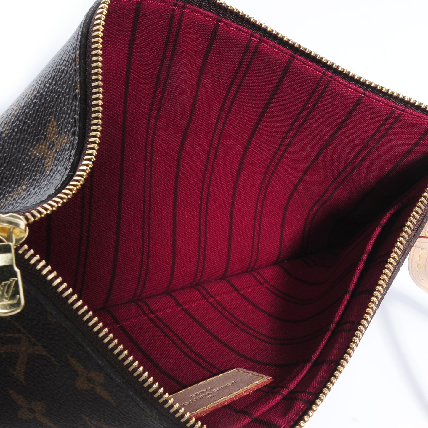 Monogram Neverfull MM GM Pochette Fuchsia