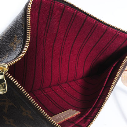 Louis Vuitton Monogram Neverfull MM GM Pochette Fuchsia 5 of 7