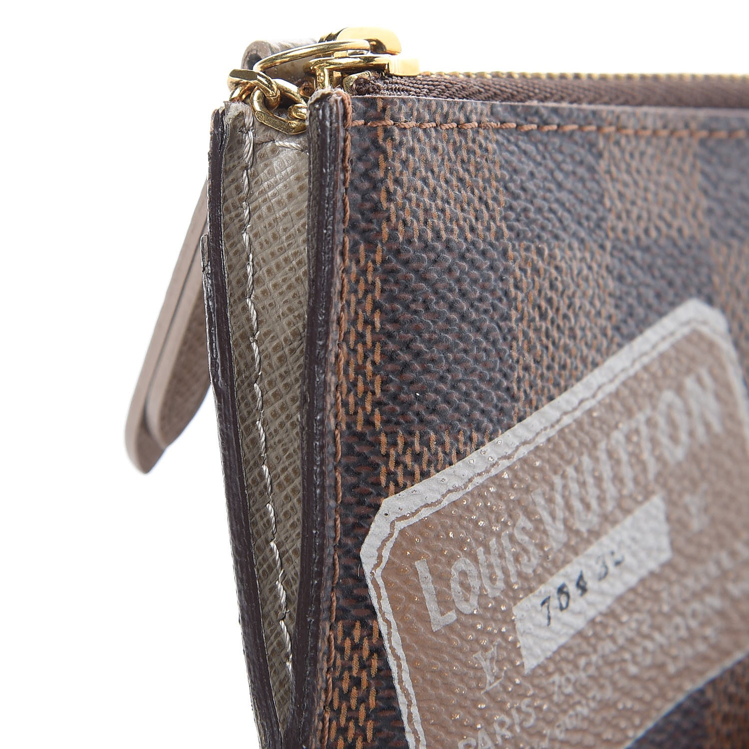 Louis Vuitton Damier Ebene Trunks and Bags Key Pouch 10 of 10