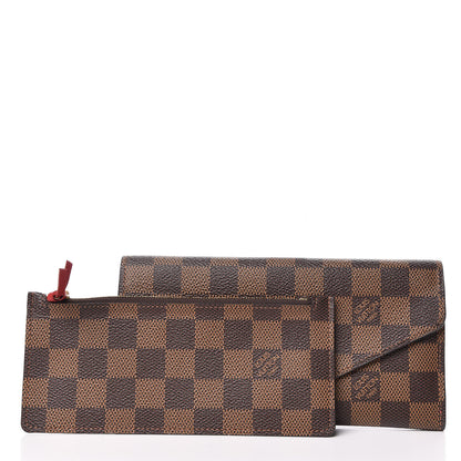 Louis Vuitton Damier Ebene Josephine Wallet Red 3 of 10