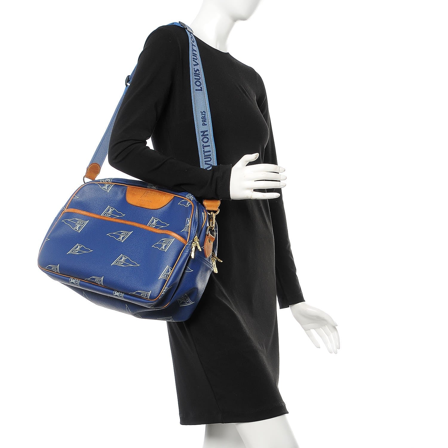 Louis Vuitton Americas Cup Boston Bag Blue 2 of 12