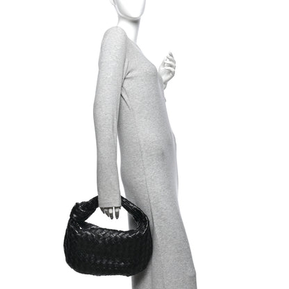 Bottega Veneta Nappa Intrecciato Teen Jodie Hobo Black 2 of 10
