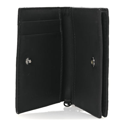 Christian Dior Ultra Matte Calfskin Small Lady Dior Flap Card Holder Black 5 of 9