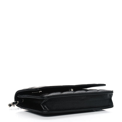 Chanel Caviar Quilted Wallet On Chain WOC Black 3 of 4