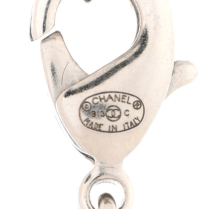 Chanel Baguette Crystal CC Necklace Silver 6 of 6