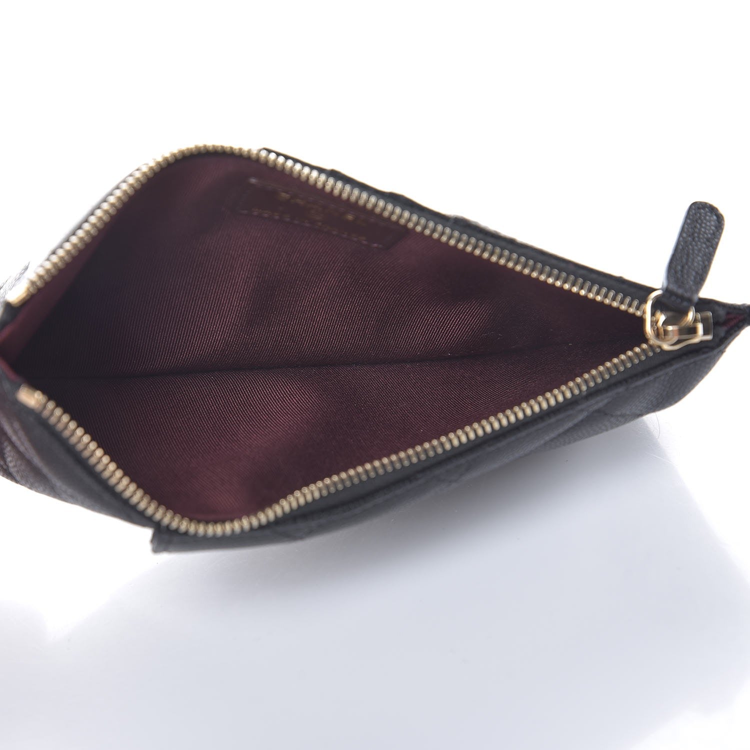 Chanel Caviar Quilted Classic Flat Wallet Pouch Black 5 of 7