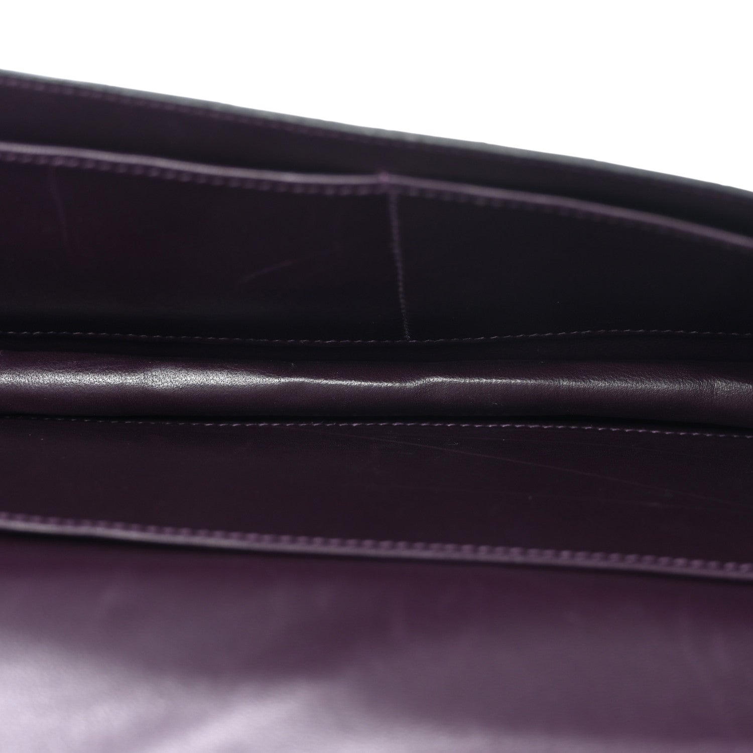 Hermes Shiny Alligator Verrou Elan Clutch Amethyst 5 of 11