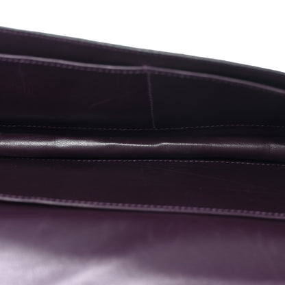 Hermes Shiny Alligator Verrou Elan Clutch Amethyst 5 of 11