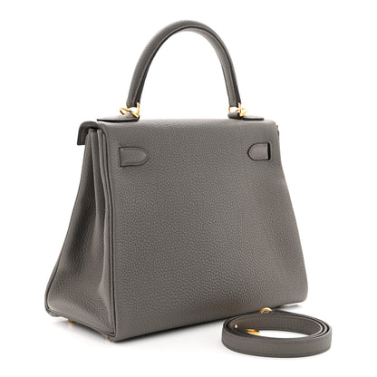 Hermes Togo Kelly Retourne 28 Etain 3 of 11