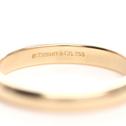 Tiffany 18K Yellow Gold 3mm Classic Wedding Band Ring 60 9.25 4 of 5