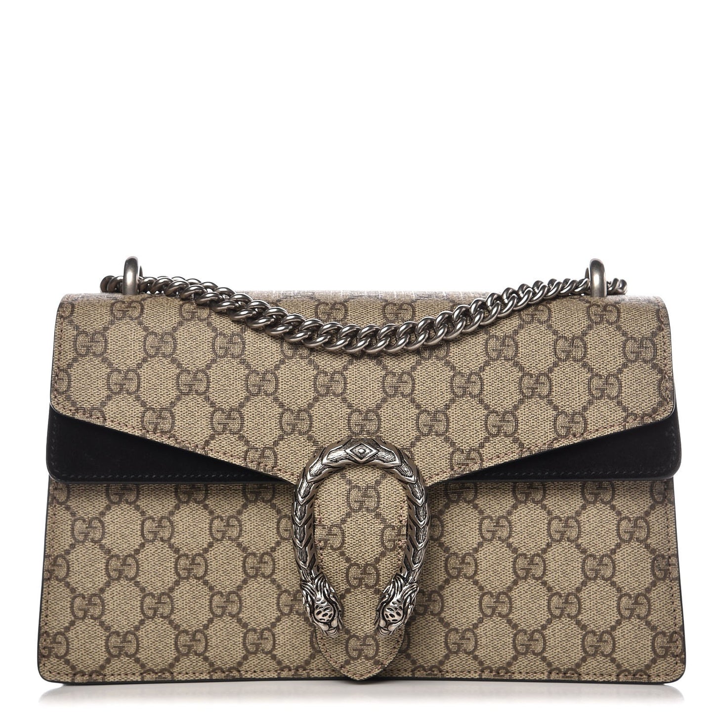 GG Supreme Monogram Small Dionysus Shoulder Bag Black