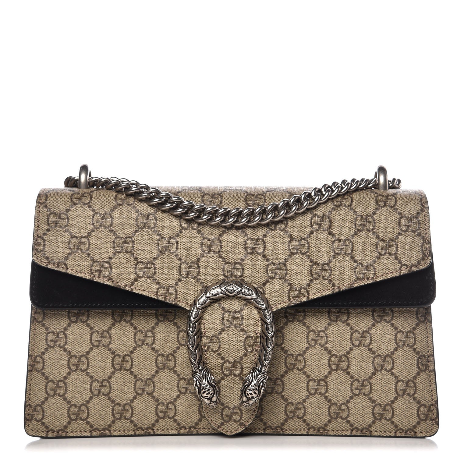 Gucci GG Supreme Monogram Small Dionysus Shoulder Bag Black 1 of 11
