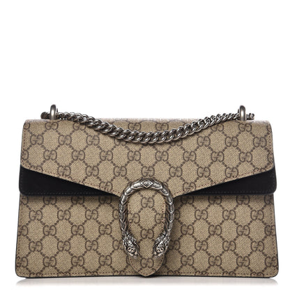 Gucci GG Supreme Monogram Small Dionysus Shoulder Bag Black 1 of 11
