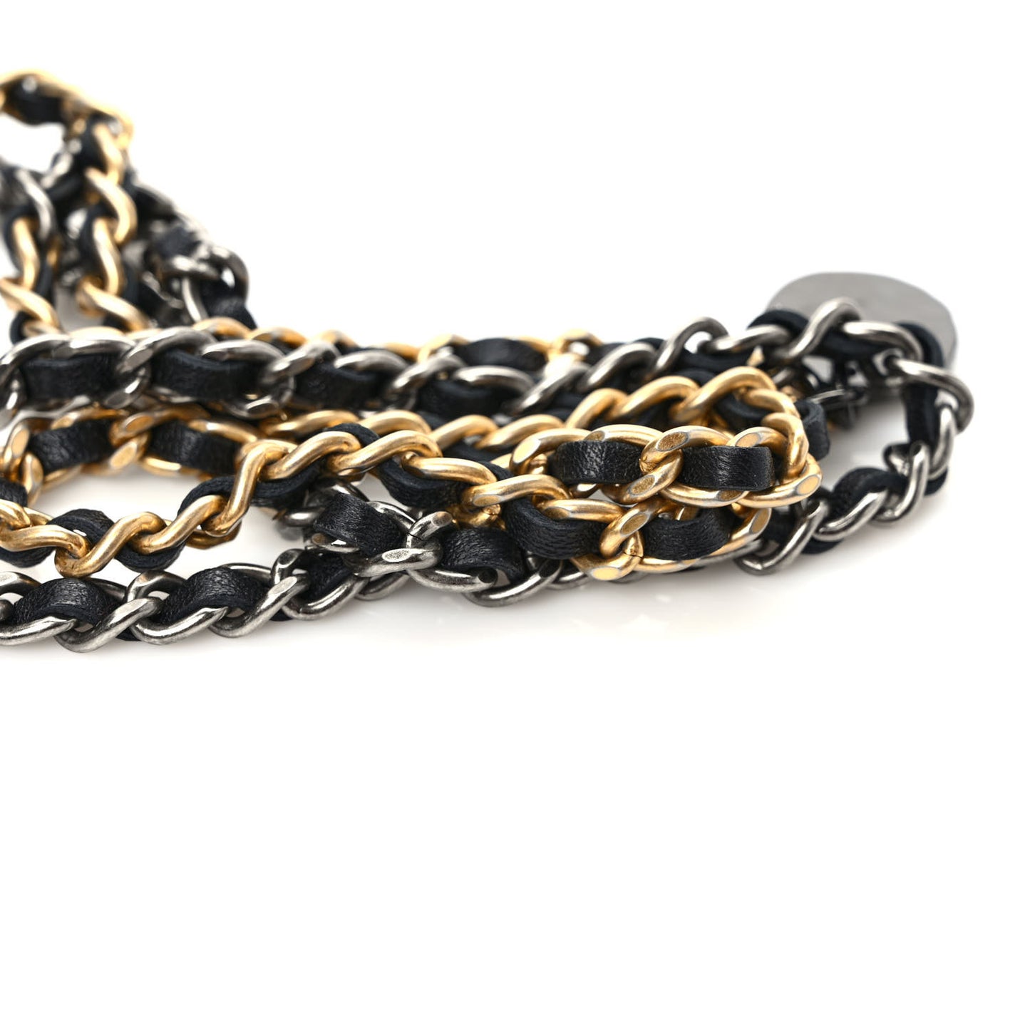 Lambskin Quilted Coco Clips Wallet On Chain WOC Black