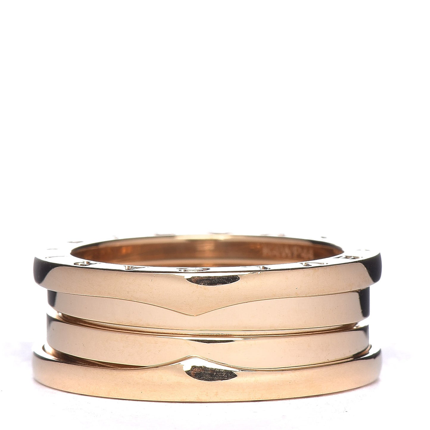 18K Yellow Gold B.Zero1 Three-Band Ring 55 7.25