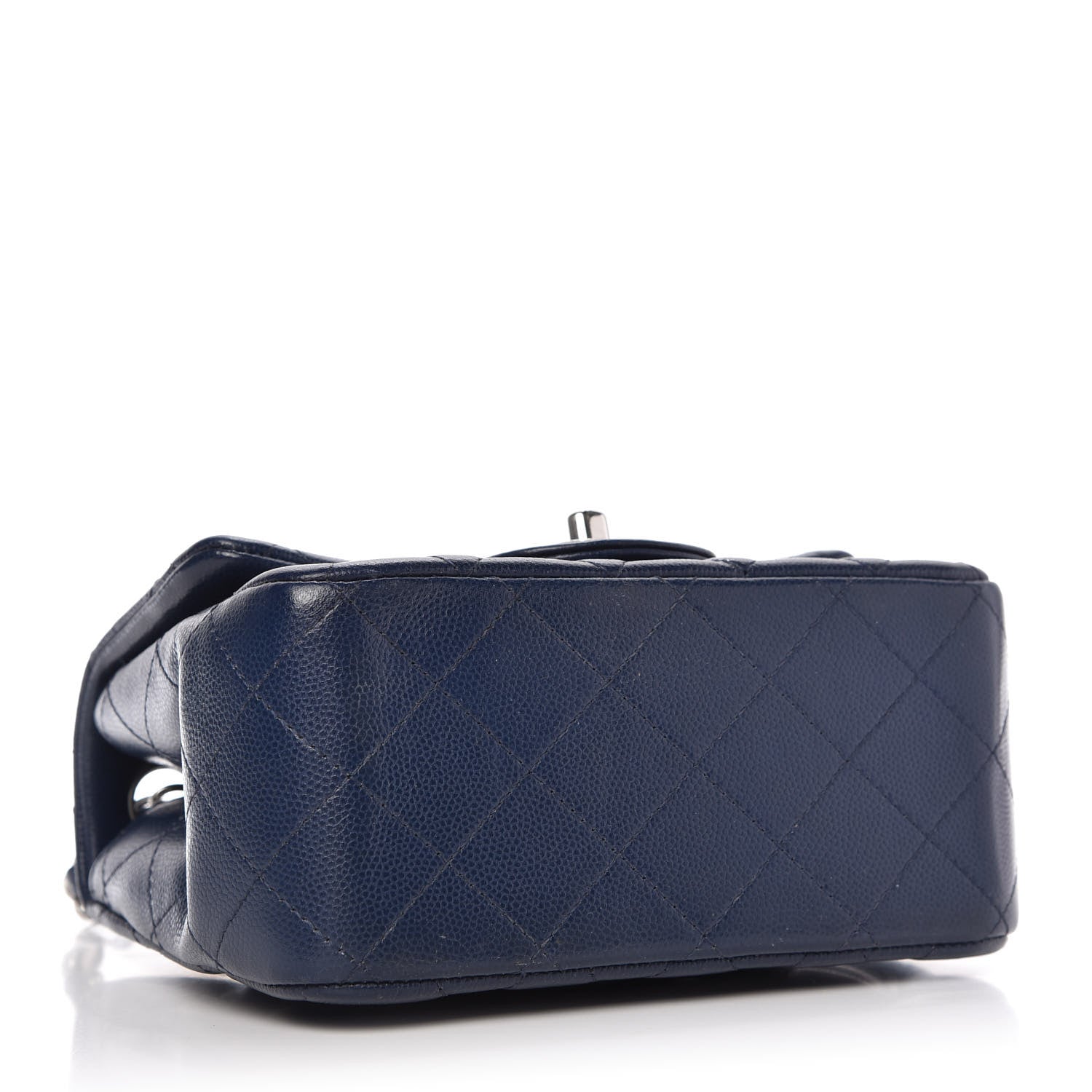 Chanel Caviar Quilted Mini Square Flap Blue 4 of 9