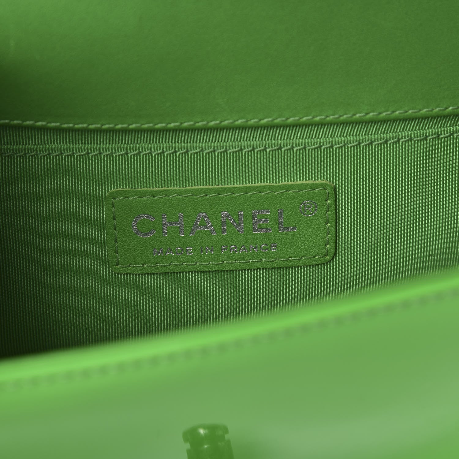Chanel Patent Quilted Small Boy Flap Green 6 of 11