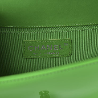 Chanel Patent Quilted Small Boy Flap Green 6 of 11