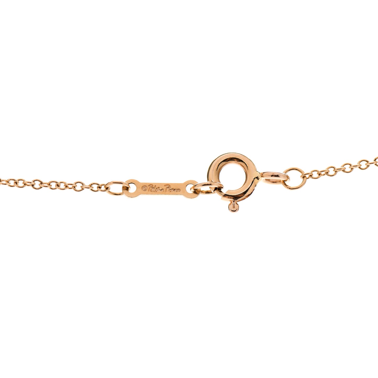 18K Rose Gold Small Paloma Picasso Loving Heart Pendant Necklace