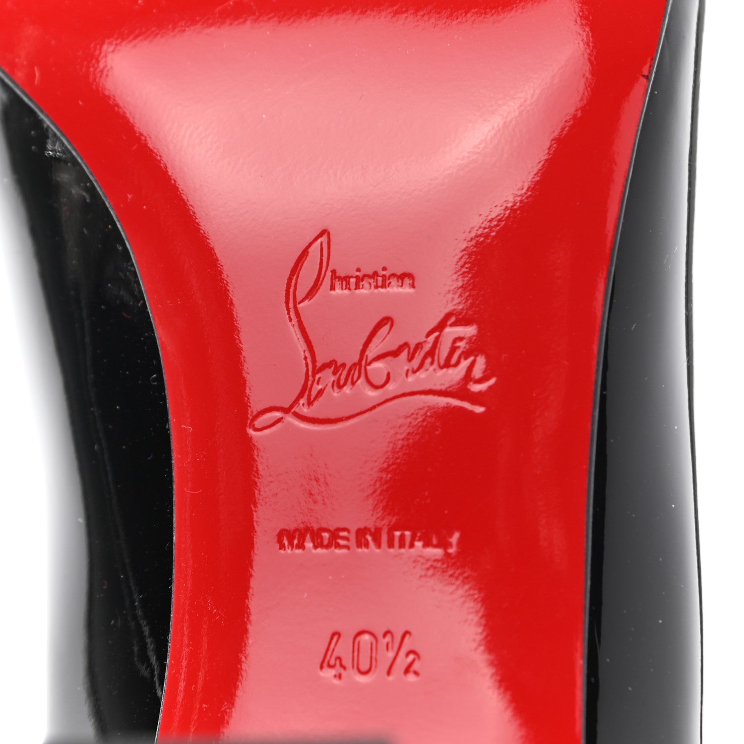 Christian Louboutin Patent Cadrilla 70 Pumps 40.5 Black 6 of 11