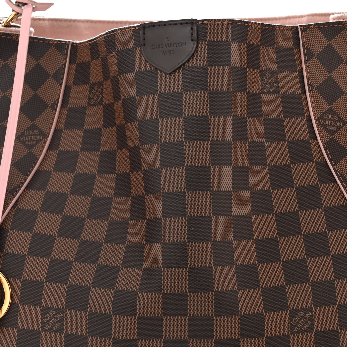 Damier Ebene Caissa Hobo Rose Ballerine