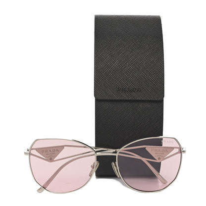Prada Metal Symbole Triangle Logo Sunglasses SPR57Y Pink 6 of 6