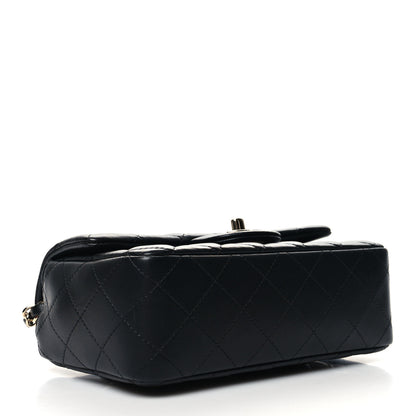 Chanel Lambskin Quilted Mini Rectangular Flap Black 4 of 10