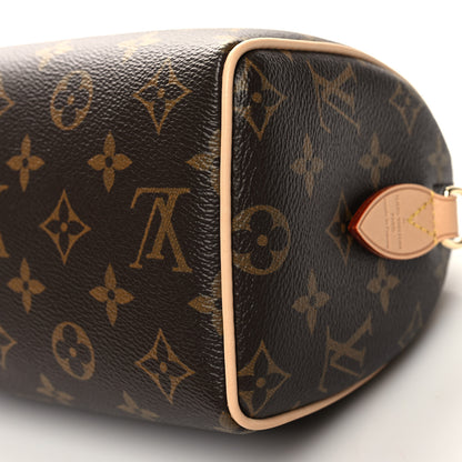 Louis Vuitton Monogram Speedy Bandouliere 20 Beige 9 of 9