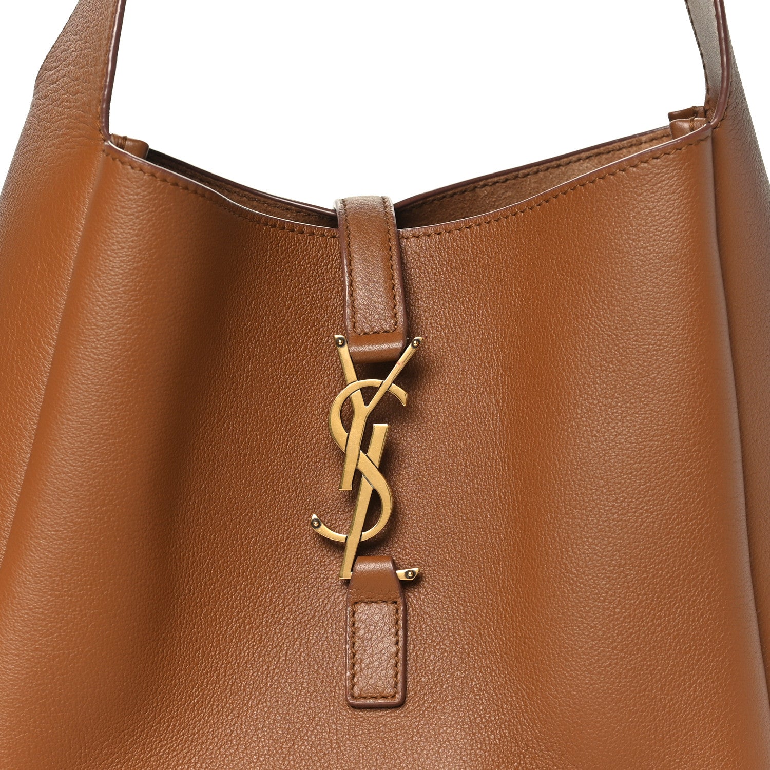 Saint Laurent Smooth Calfskin Small Le 5 A 7 Soft Hobo Fox 8 of 10