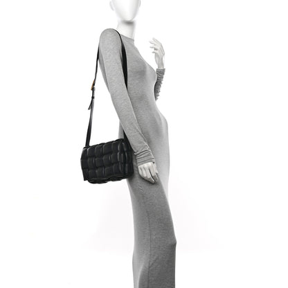 Bottega Veneta Nappa Maxi Intreccio Padded Cassette Crossbody Bag Black 2 of 12