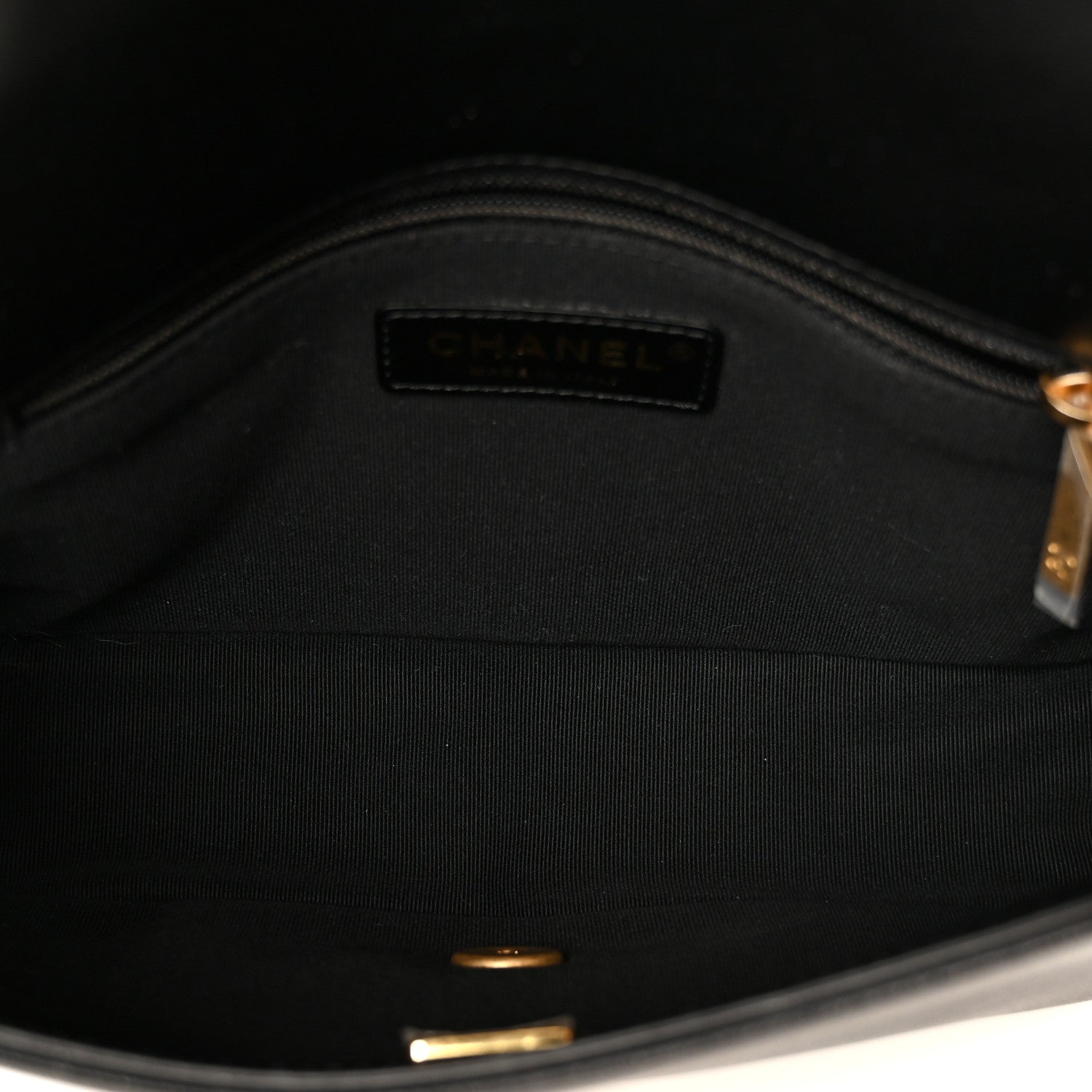 Chanel Lambskin Quilted Chain To Chain Flap Black Black 5 of 11