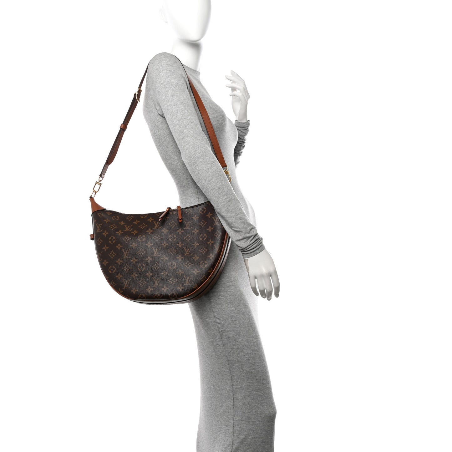 Reverse Monogram Loop Hobo