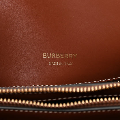 Burberry Calfskin Vintage Check Mini Two Handle Title Bag Archive Beige 6 of 11