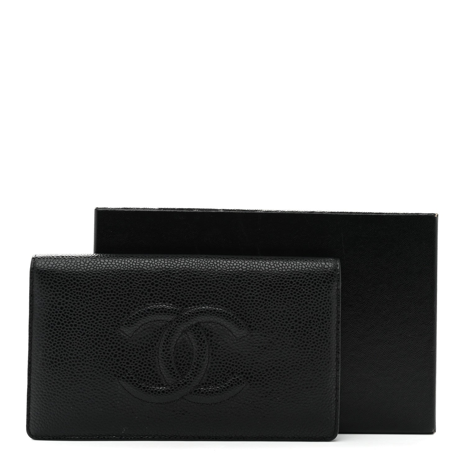 Chanel Caviar Timeless CC Yen Wallet Black 9 of 9