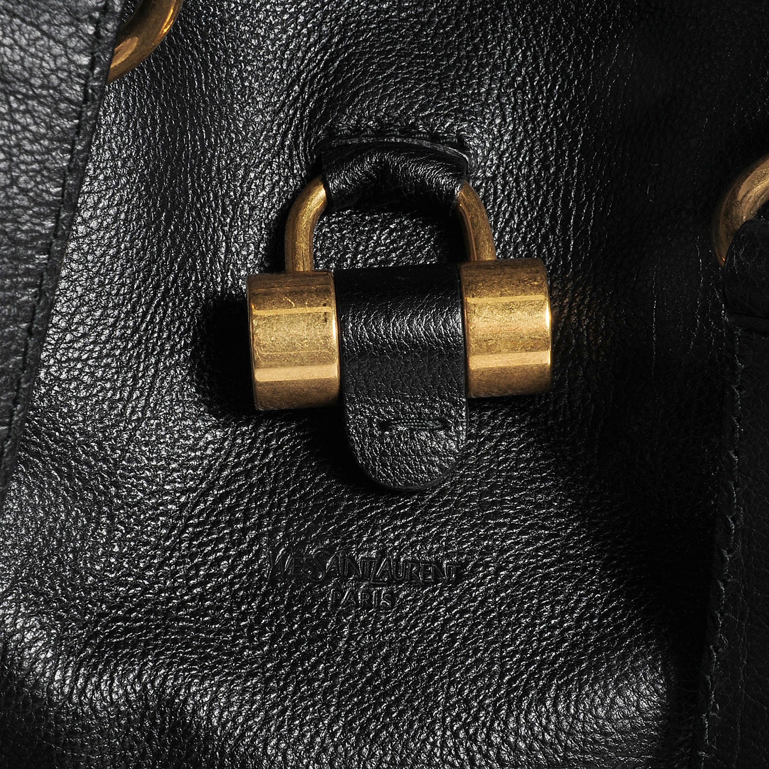 Saint Laurent Leather Large Muse Black 5 of 10