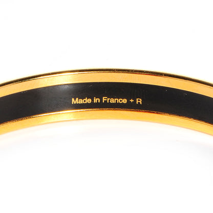 Hermes Enamel Narrow Caleche Bracelet 65 Orange 4 of 6
