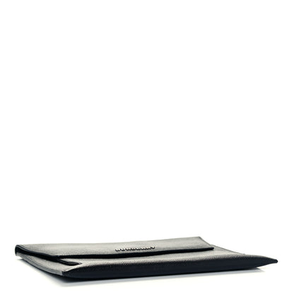 Burberry Grainy Calfskin Flap Pouch Black 4 of 10