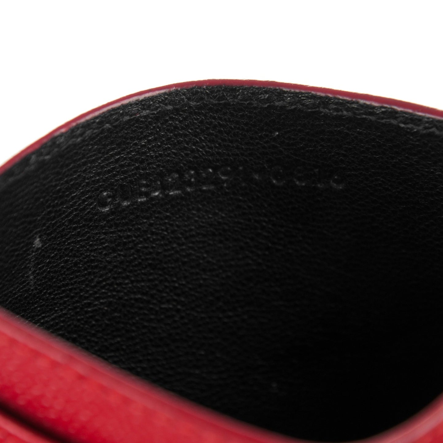 Grain De Poudre Matelasse Chevron Card Case New Red
