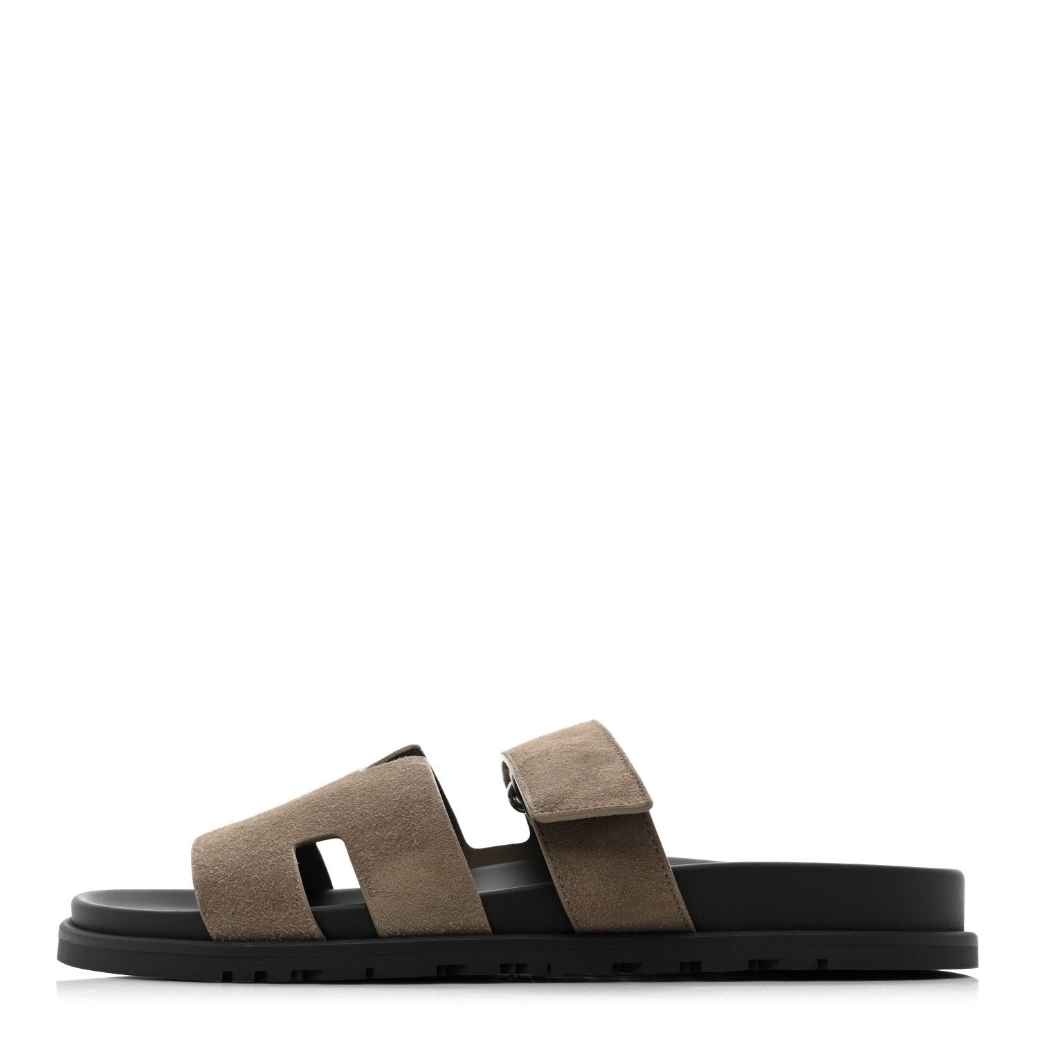 Hermes Suede Goatskin Mens Chypre Sandals 43 Beige Argile 1 of 10