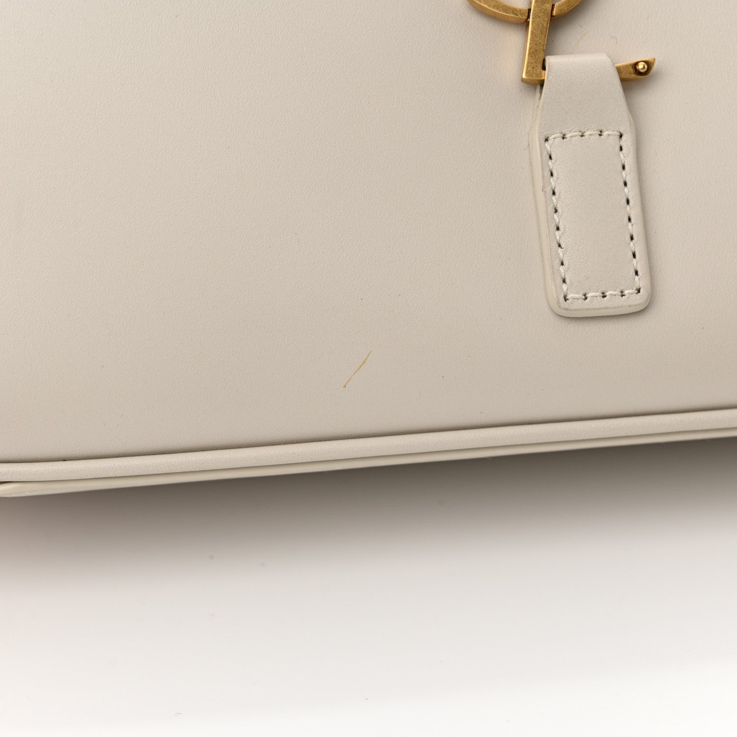 Saint Laurent Smooth Calfskin Le 5 A 7 Hobo Crema Soft 13 of 14