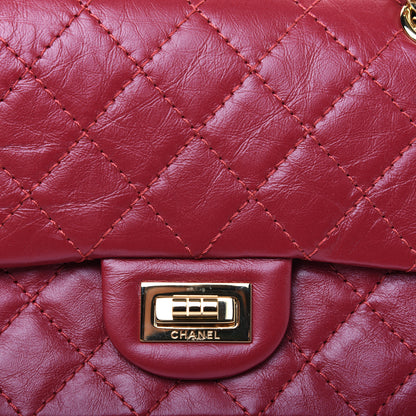 Chanel Aged Calfskin Quilted 2.55 Reissue Mini Flap Red 12 of 14