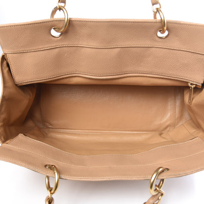 Chanel Caviar Quilted Grand Timeless Tote GTT Beige 5 of 21