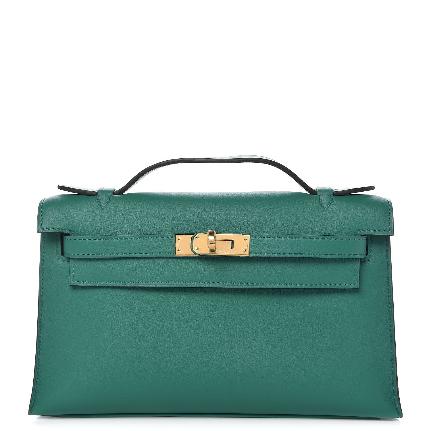 Hermes Swift Kelly Pochette Clutch Vert Vertigo 1 of 28