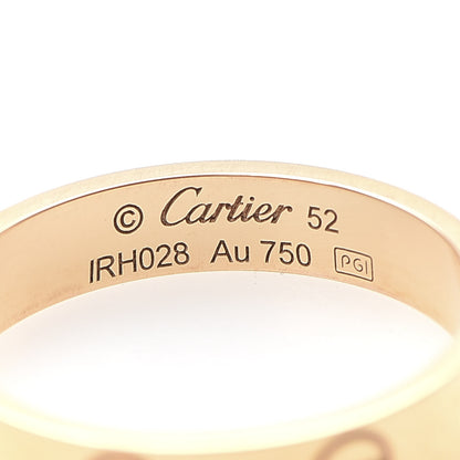 Cartier 18K Yellow Gold 3.5mm LOVE Wedding Band Ring 52 6 4 of 4