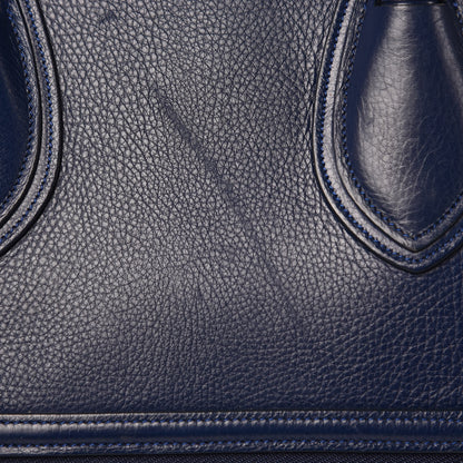 Celine Drummed Calfskin Mini Luggage Ink 11 of 14