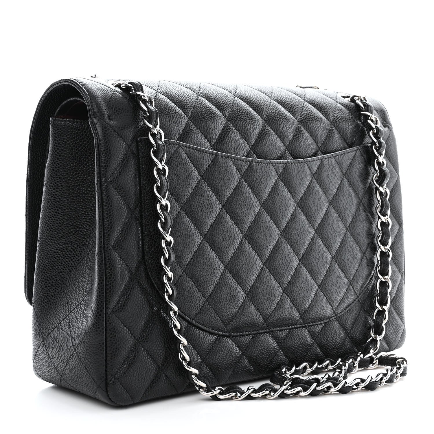 Chanel Caviar Quilted Maxi Double Flap Black 3 of 11