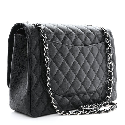 Chanel Caviar Quilted Maxi Double Flap Black 3 of 11