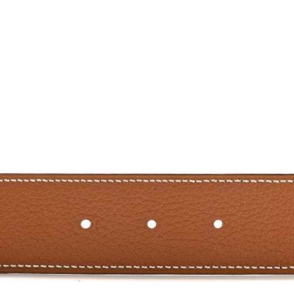 Hermes Box 135 Togo 38mm Constance H Belt 95 38 Black Gold 4 of 6