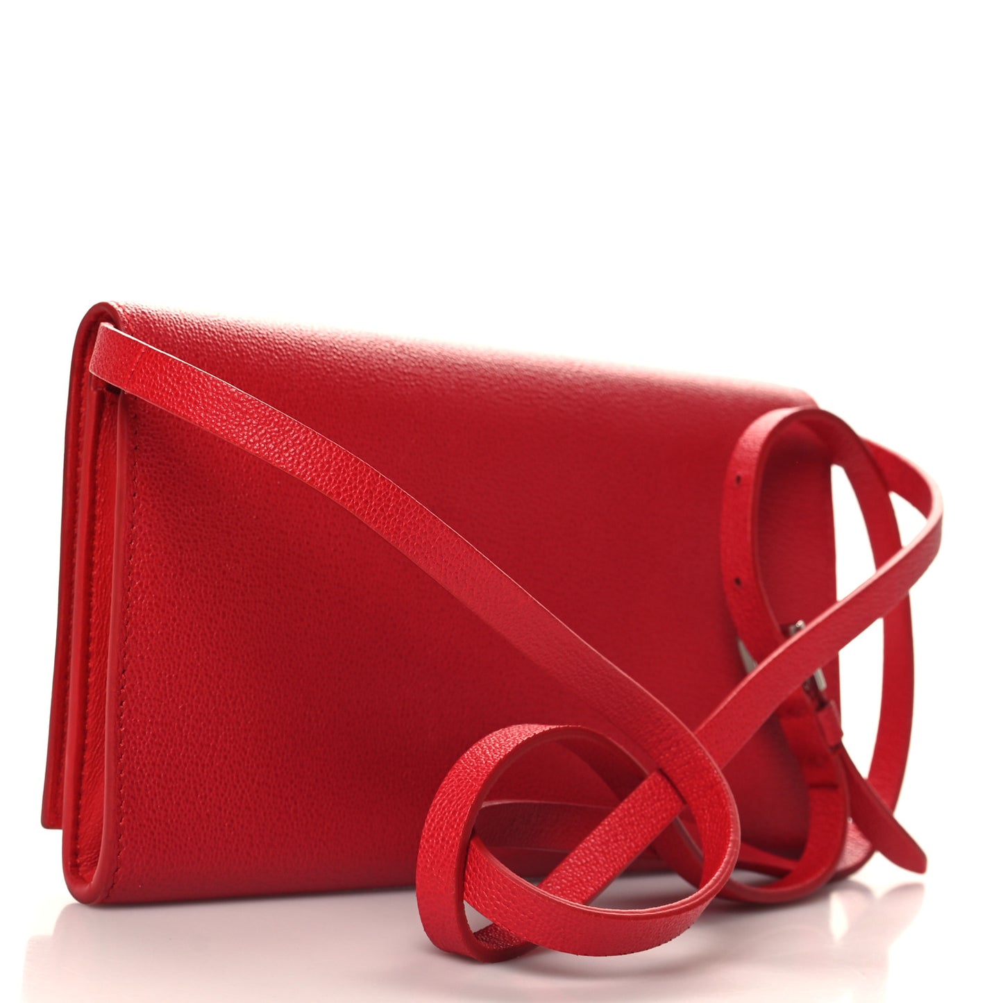 Calfskin Insignia Pouch Red